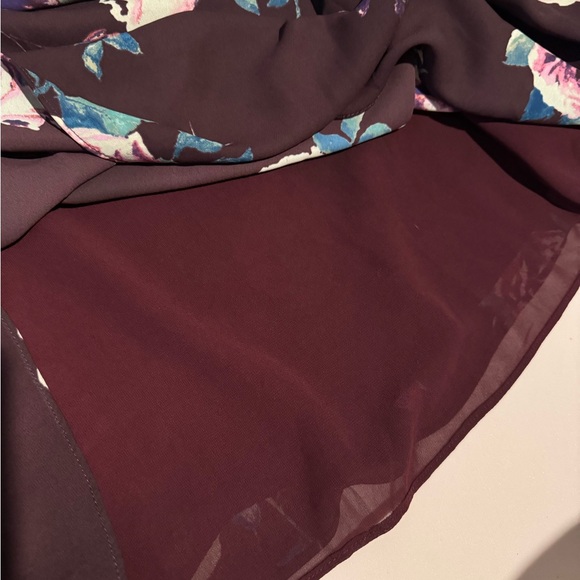 Everly Purple Floral Shift Dress - Picture 5 of 5